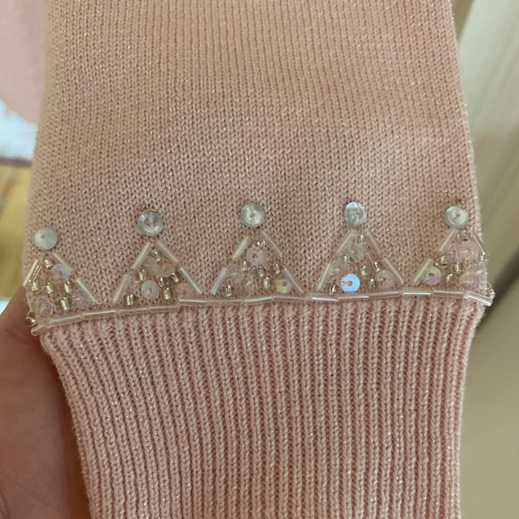 Bob Mackie Pink Vintage Embroidered Cardigan - Picture 10 of 14